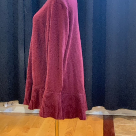 Style & Co. Purple Off-the-Shoulder Sweater with Ruffled Hem - Picture 2 of 5